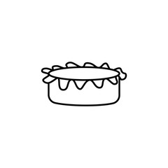 cheese icon. Element of fast food for mobile concept and web apps icon. Thin line icon for website design and development, app development