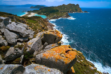 Alto do Principe view point in Islas Cies islands