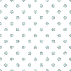 Silver glitter polka dots seamless pattern. 