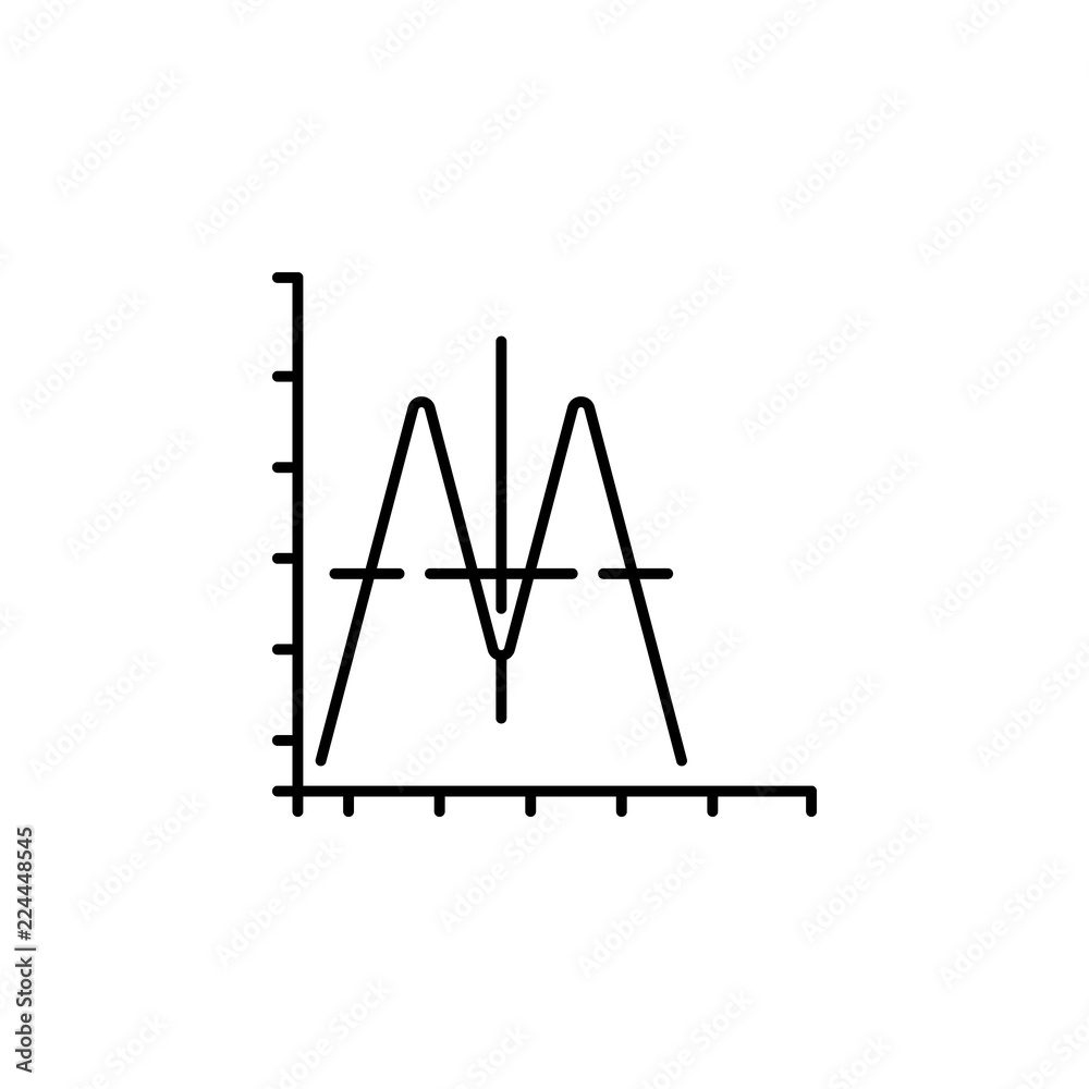 Poster sound wave icon. element of physics science for mobile concept and web apps icon. thin line icon for