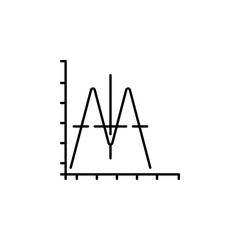 sound wave icon. Element of physics science for mobile concept and web apps icon. Thin line icon for website design and development, app development