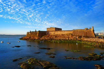 Castelo San Anton in La Coruna of Galicia Spain