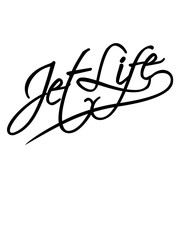 flugzeug weltreise ferien logo jet life text spruch design jetset leben fliegen urlaub unterwegs reisen pilot stewardess clipart