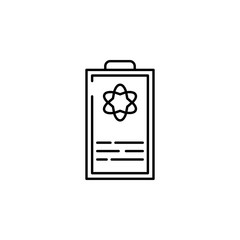 formula icon. Element of physics science for mobile concept and web apps icon. Thin line icon for website design and development, app development