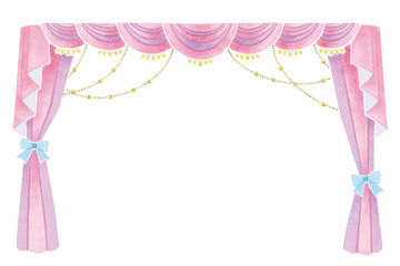 幕・カーテンのイラスト