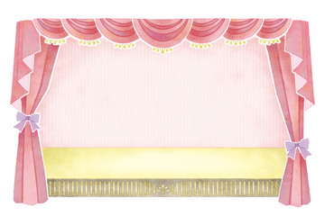 幕・カーテンのイラスト