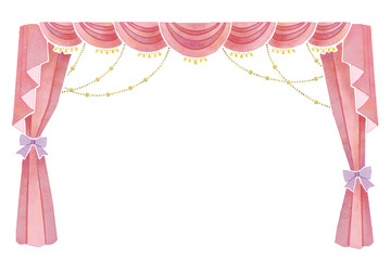 幕・カーテンのイラスト