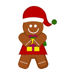 Christmas gingerbread cookie character