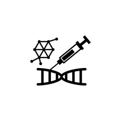 DNA, biology icon. Element of genetics and bioengineering icon. Premium quality graphic design icon. Signs and symbols collection icon for websites, web design, mobile app