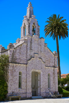 La toja island Toxa Chapel made of sea shells