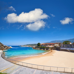 Obraz premium Llanes El Sablon beach in Asturias Spain