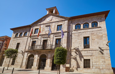 Fototapeta na wymiar Llanes City Town Hall building in Asturias Spain