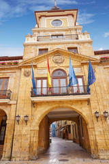 Fototapeta premium Oviedo City Town Hall arcade Ayuntamiento Asturias