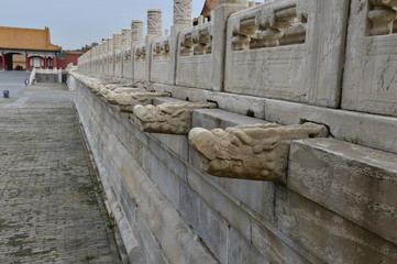 The ancient Chinese buildings