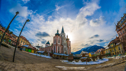 Obraz premium Snow at the church
