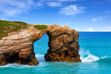 Playa las catedrales Catedrais beach in Galicia Spain