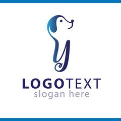 Y Letter and Dog Logo