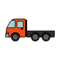 delivery service truck isolated icon