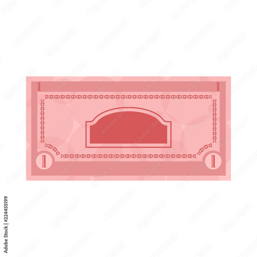 Wall mural Isolated currency bill icon