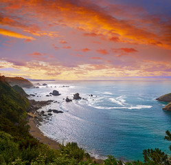 Obraz premium Playa del Silencio in Cudillero Asturias Spain