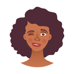 face of African woman