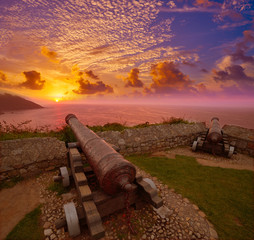 Ribadesella canon gun in Asturias Spain