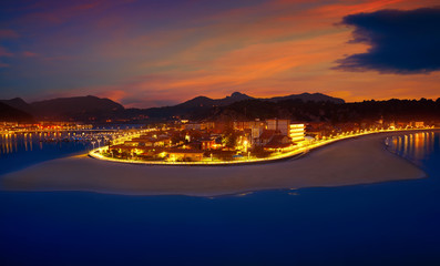 Fototapeta premium Ribadesella sunset in Asturias Spain