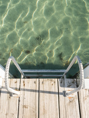 Jetty ladder - looking down