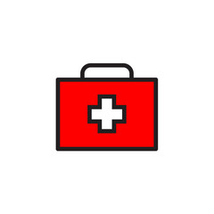 Medical box Icon Vector illustration, EPS10 .