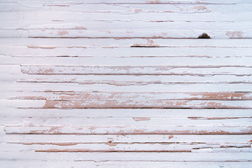 Pared de madera vieja pintada de blanco