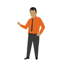 people standing flat style vector graphic design illustration