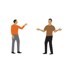 people are talking graphic design template vector