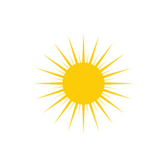 Sun  logo icon design template vector
