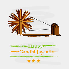 illustration of elements of Gandhi Jayanti background. Gandhi Jayanti is a national festival celebrated in India to mark the occasion of the birthday of Mohandas Karamchand Gandhi
