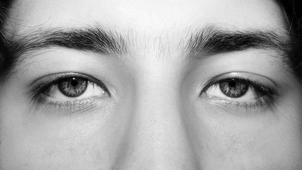 Obraz premium A beautiful insightful look man's eye. Close up shot.