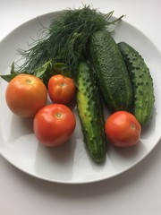 Garden vegetables healthy food