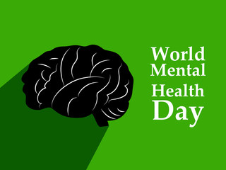 illustration of elements of World Mental Health Day Background