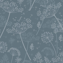 cow parsley texture repeat modern pattern - 224469388