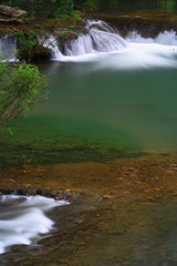 Waterfalls in the lush and beautiful forests of Thailand.