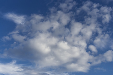 Clouds and Blue Sky Background. Design Pattern and Textures