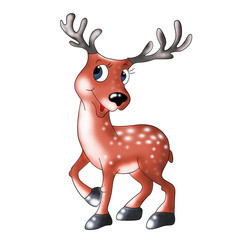 Deer,animals,cartoon, brown, wild,zoo