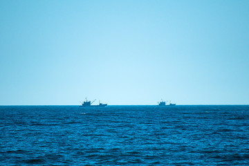 Fishing vessel at sea