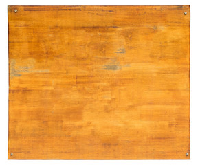empty old and dirty wood board. isolated on white background.