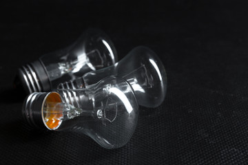 edison bulb close up.