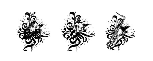 Vector compositions - music
