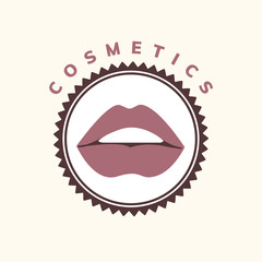 Cosmetics and makeup icon vector