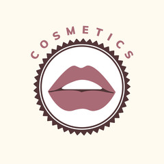 Cosmetics and makeup icon vector