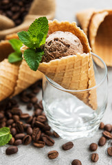 Coffee ice cream