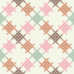 Fototapeta na wymiar Ethnic boho seamless pattern. Traditional ornament. Tribal pattern. Folk motif. Can be used for wallpaper, textile, invitation card, wrapping, web page background.