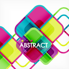 Square geometric abstract background, paper art design for cover design, book template, poster, cd cover illustration